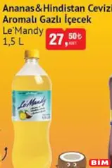 LE MANDY ANANAS&HİNDİSTAN CEVİZİ AROMALI GAZLI İÇEÇEK 1,5 L LE MANDY ANANAS&HİNDİSTAN CEVİZİ AROMALI GAZLI İÇEÇEK 1,5 L